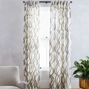 Set of 2 - West Elm Cotton Scribble Curtains